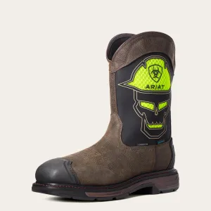10035881 Ariat Men's Workhog XT Venttek Bold H20 Carbon Iron Coffee EE Width