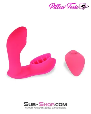 2495M      Silicone 10 Function Remote Control Waterproof G-Spot Vibrator with Licker
