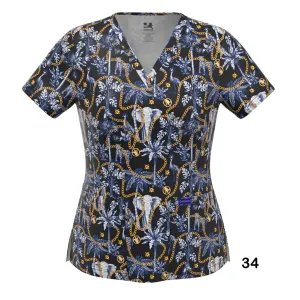 4-WAY STRETCH PRINT TOP (34)