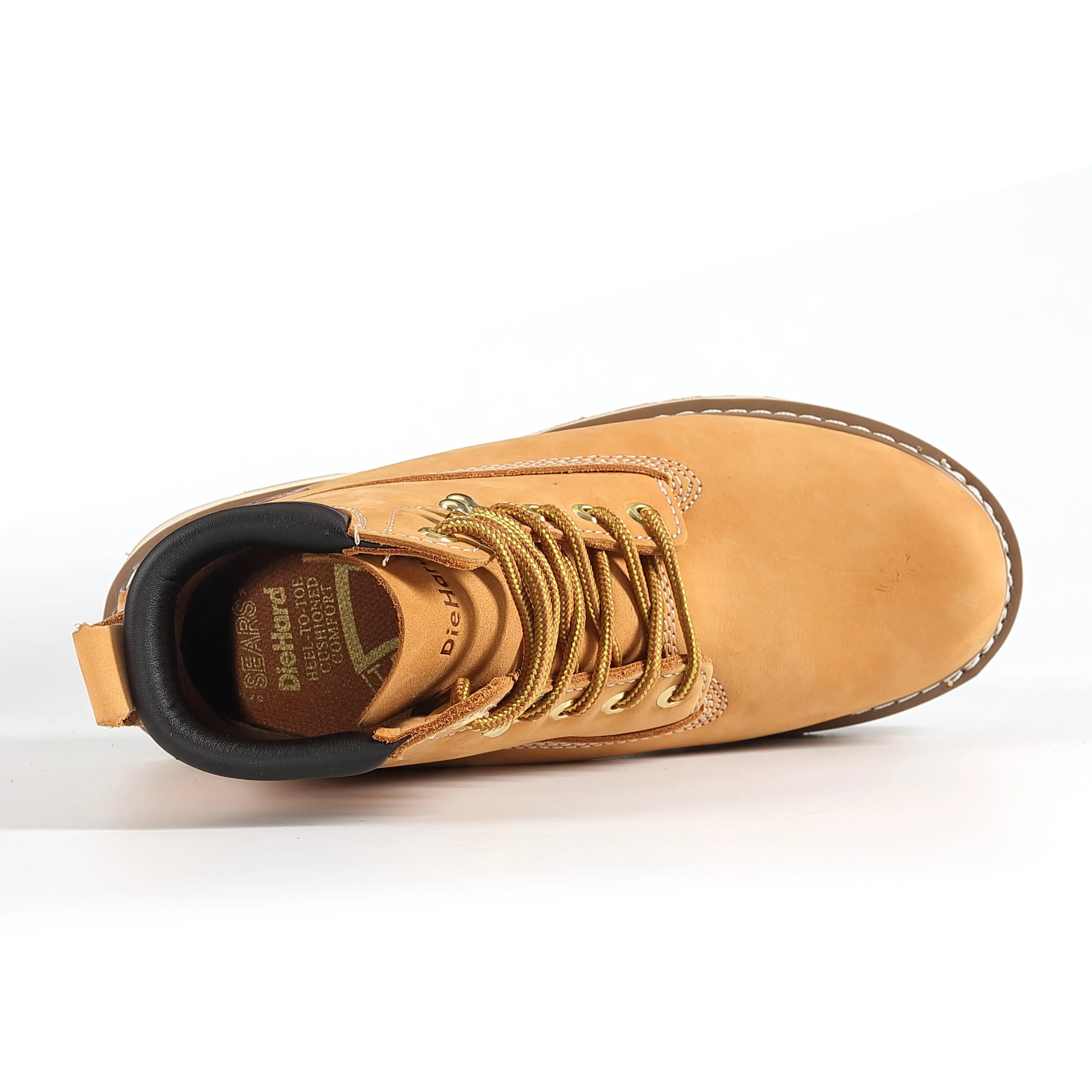 84101 Men's Soft Toe Nubuck Leather Non-Slip Work Boots - 6" Wheat