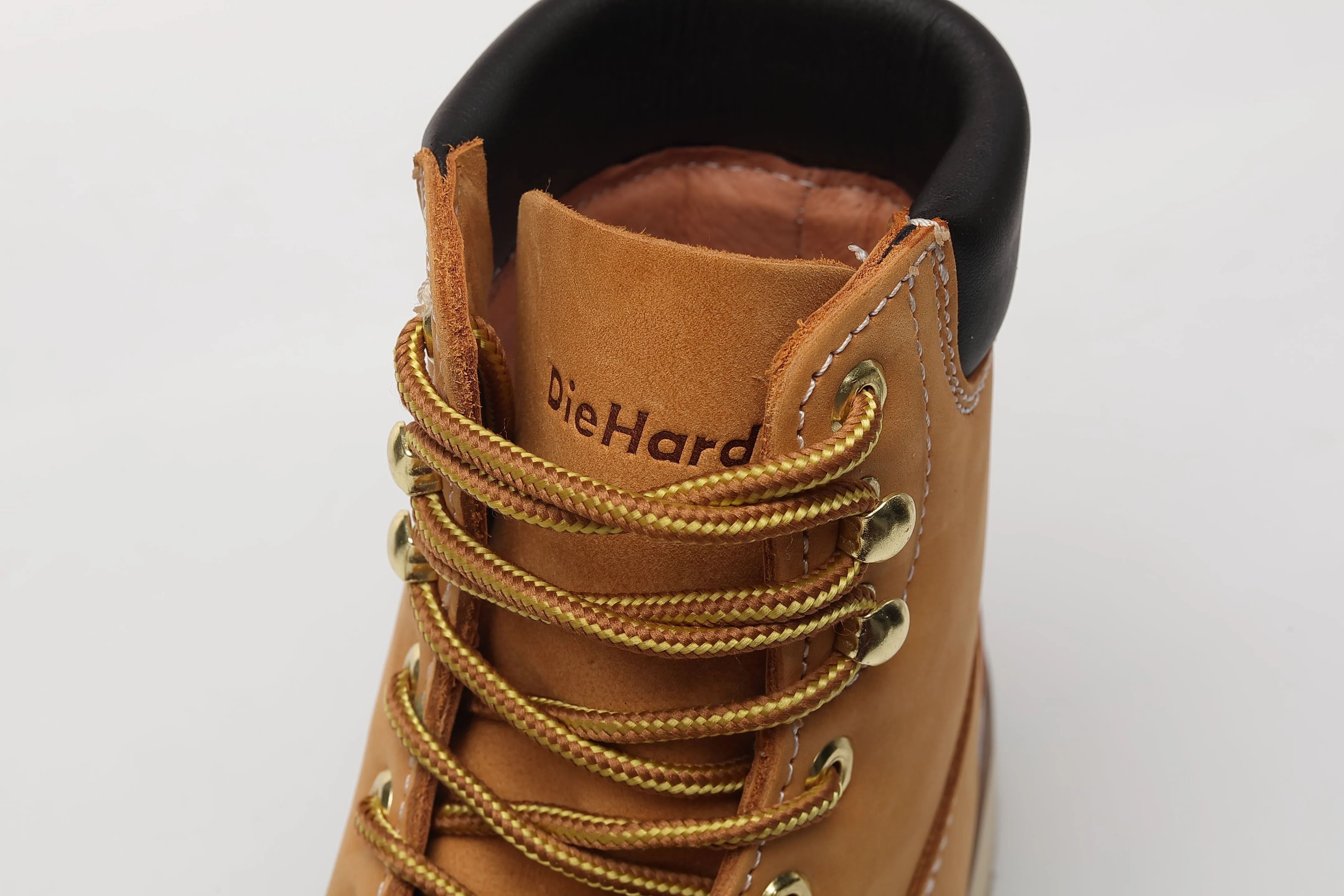 84101 Men's Soft Toe Nubuck Leather Non-Slip Work Boots - 6" Wheat