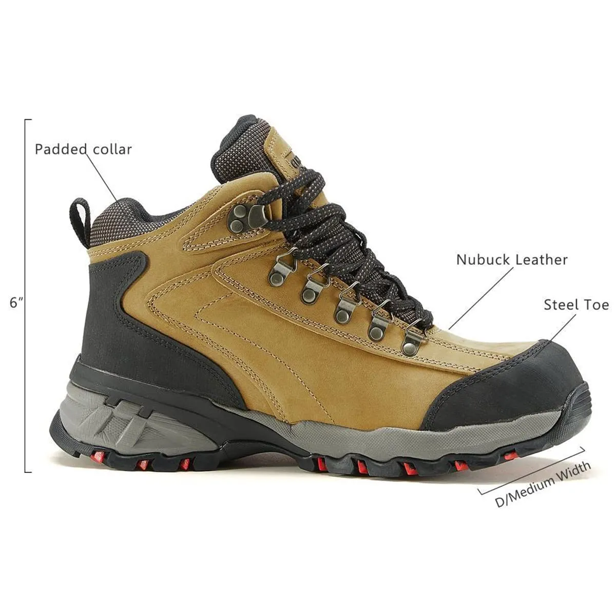 85229 ELK WOODS Men's Classic 6" Soft Toe Work Boot - Brown