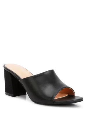 ADDIE Block Heel Slip-on Sandals