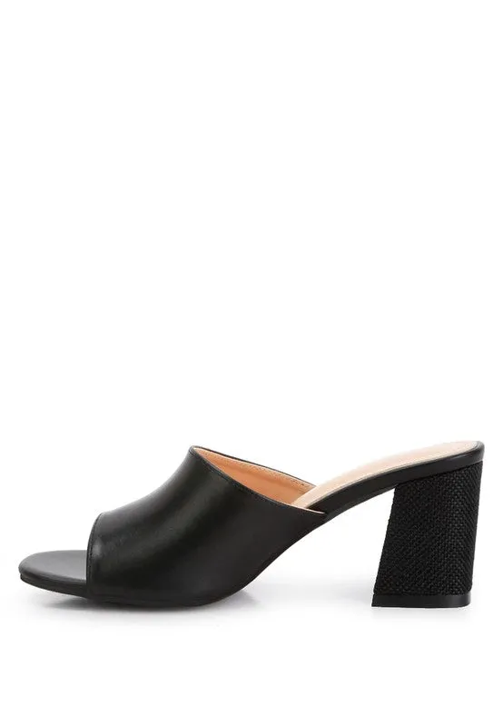 ADDIE Block Heel Slip-on Sandals