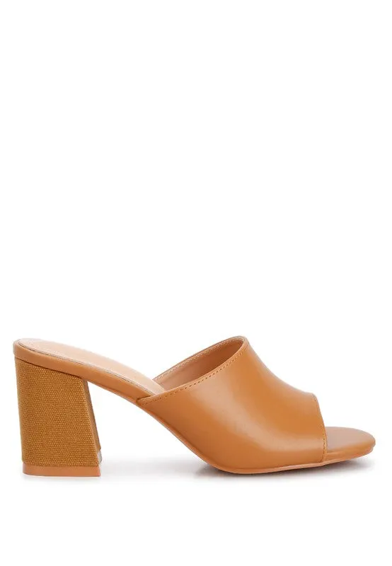 ADDIE Block Heel Slip-on Sandals