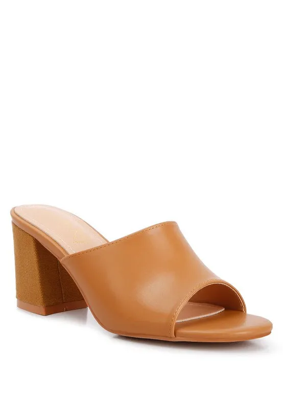 ADDIE Block Heel Slip-on Sandals