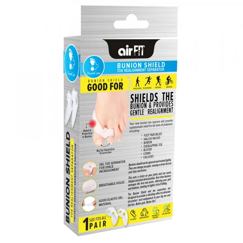 AirFit Medi Bunion Shield Toe Realignment & Separator (2pcs)
