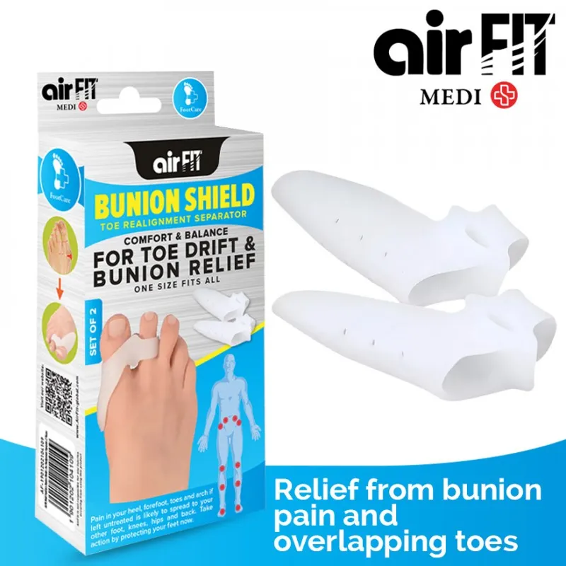AirFit Medi Bunion Shield Toe Realignment & Separator (2pcs)