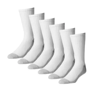 American Made  Steel Toe Boot Socks Extra Cushioned Size 9-15, 6 Pack
