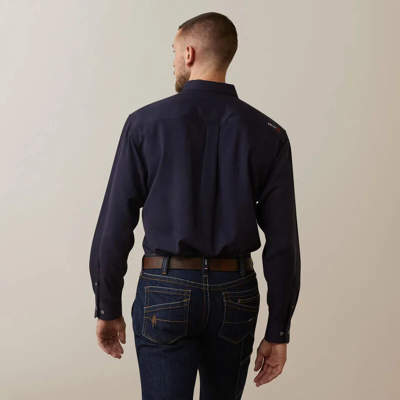 Ariat Men's Air Inherent Flame Resist Work Shirt Navy - 10040899