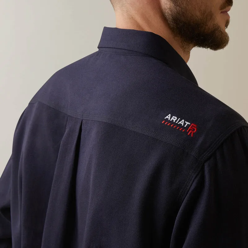 Ariat Men's Air Inherent Flame Resist Work Shirt Navy - 10040899