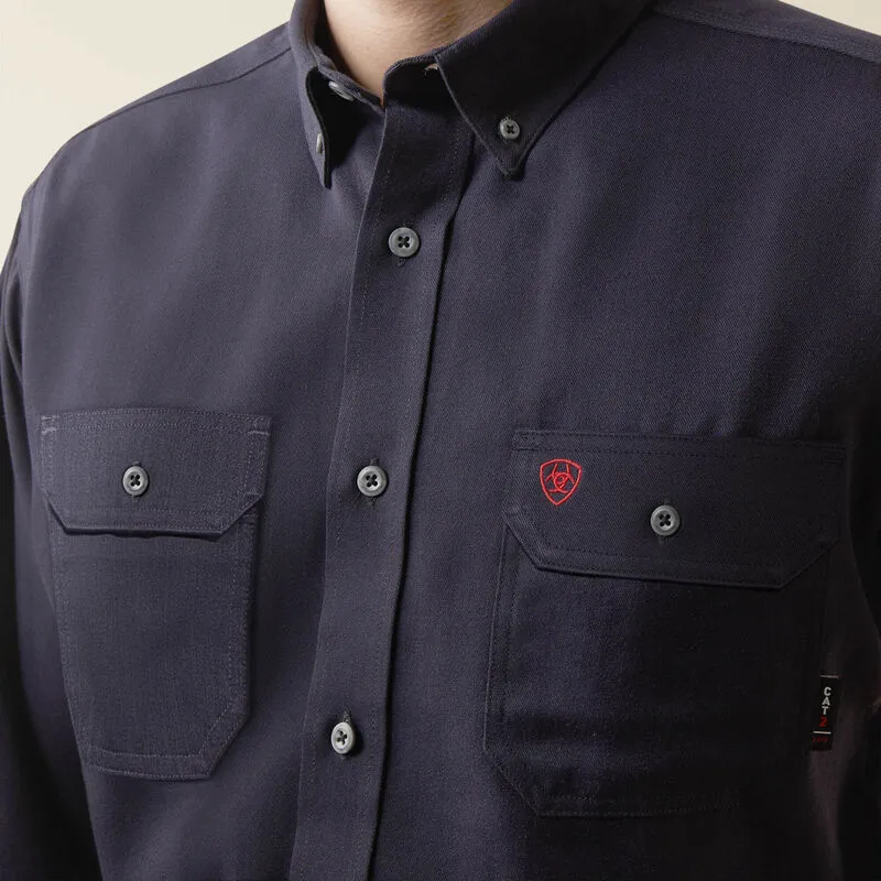 Ariat Men's Air Inherent Flame Resist Work Shirt Navy - 10040899