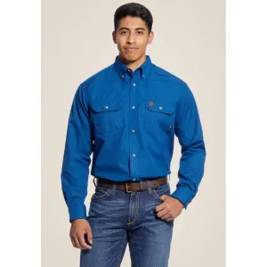 Ariat Men's Featherlight Flame Resist Work Shirt Blue - 10025428