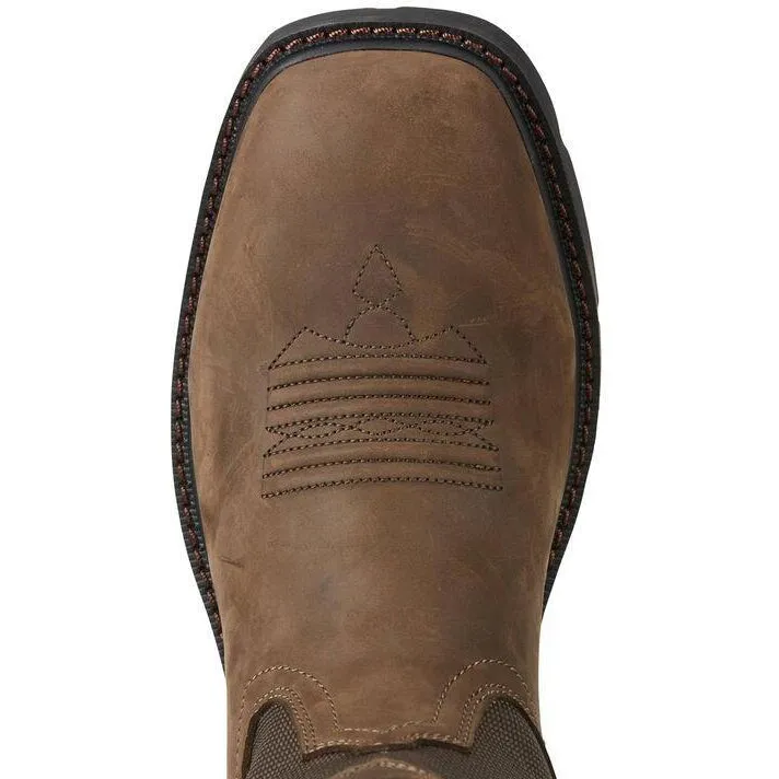 Ariat Men's Groundbreaker 10" Wide Steel Toe Western Work Boot - 10015196