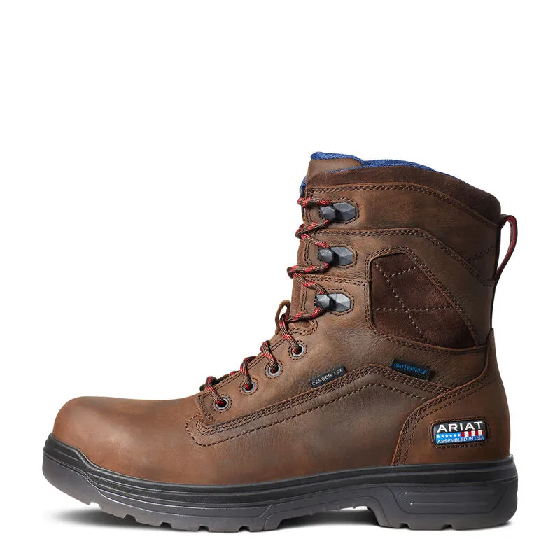 ARIAT MEN'S Style No. 10036737 Turbo 8" USA Assembled Waterproof Carbon Toe Work Boot
