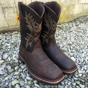 Ariat Men’s Workhog Wide Sq Toe Bruin Brown  Work Boots 10017436