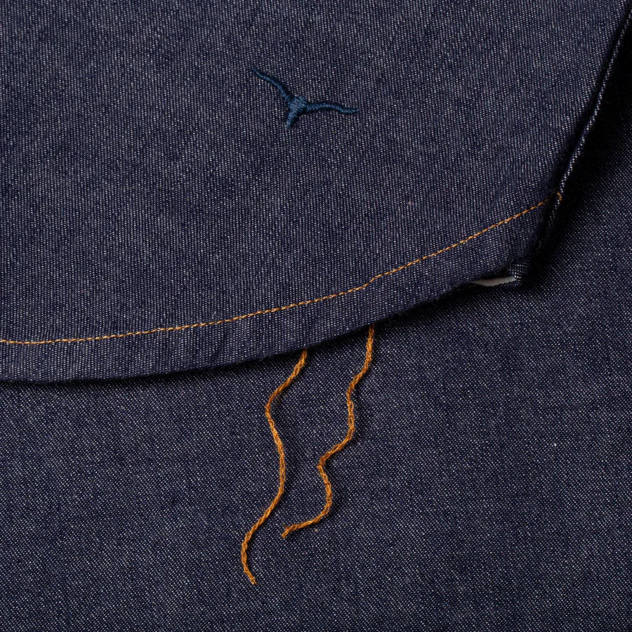 【Benzak Denim Developers】日本單寧左斜紋布襯衫 6.5oz. BWS-02 UTILITY SHIRT LHT selvedge denim