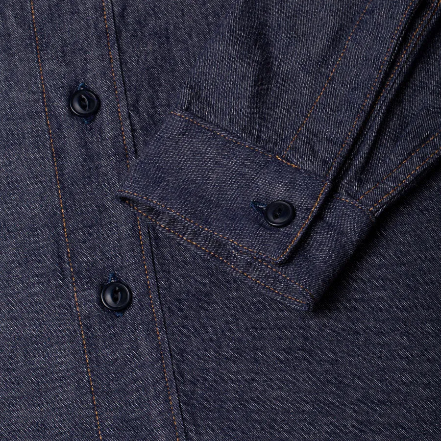 【Benzak Denim Developers】日本單寧左斜紋布襯衫 6.5oz. BWS-02 UTILITY SHIRT LHT selvedge denim