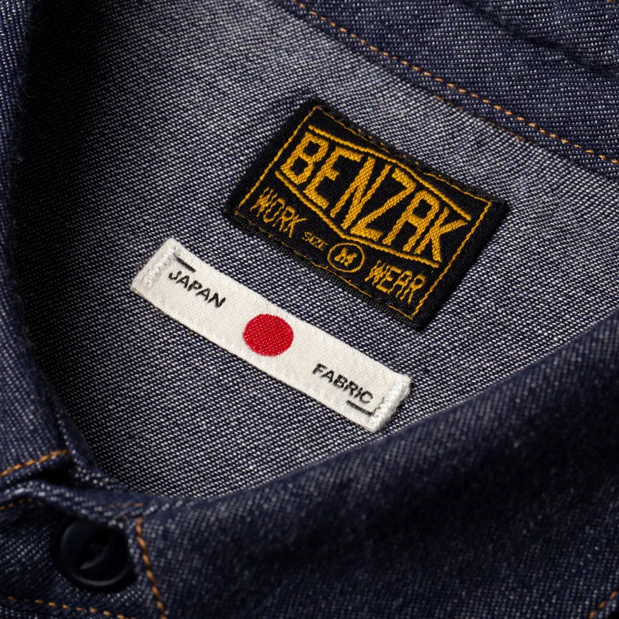 【Benzak Denim Developers】日本單寧左斜紋布襯衫 6.5oz. BWS-02 UTILITY SHIRT LHT selvedge denim