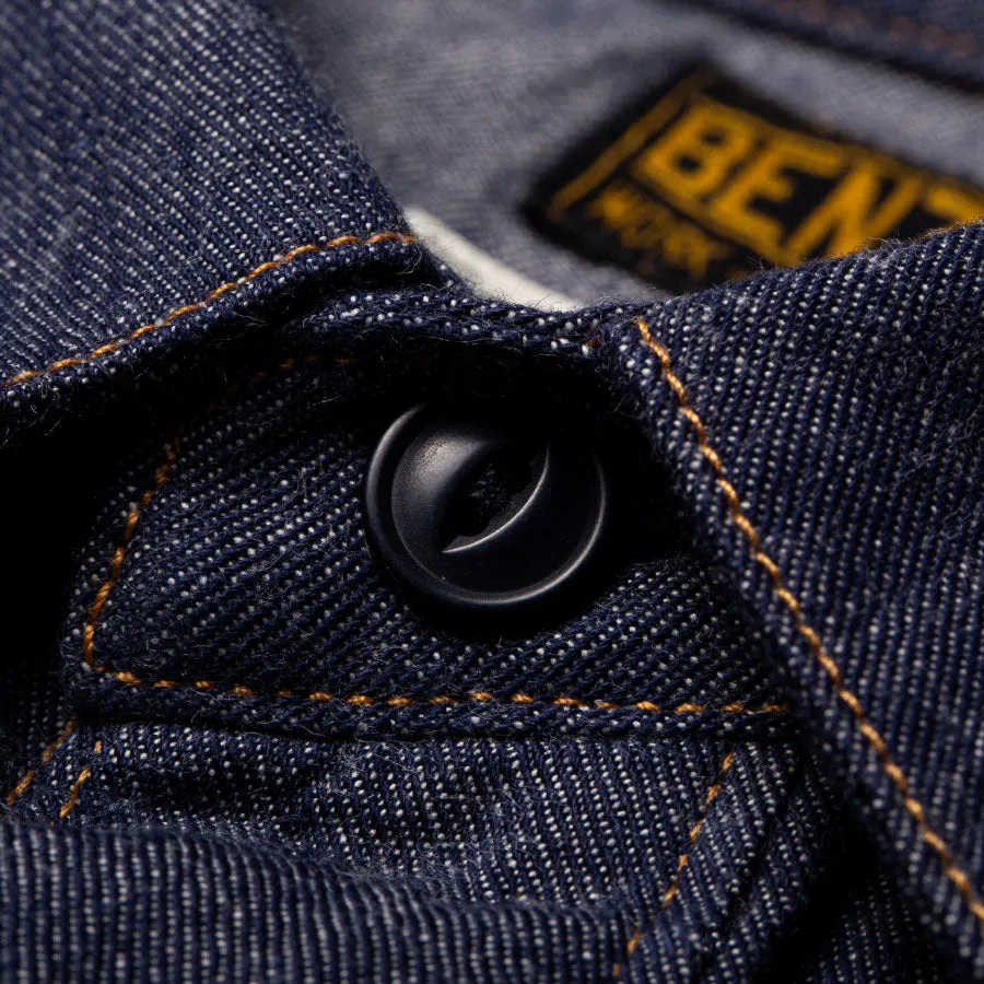 【Benzak Denim Developers】日本單寧左斜紋布襯衫 6.5oz. BWS-02 UTILITY SHIRT LHT selvedge denim