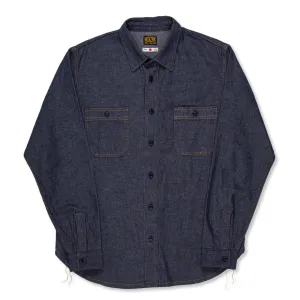 【Benzak Denim Developers】日本單寧左斜紋布襯衫 6.5oz. BWS-02 UTILITY SHIRT LHT selvedge denim