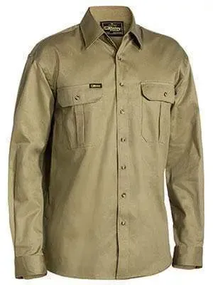 Bisley Workwear Original Cotton Drill Shirt Long Sleeve BS6433