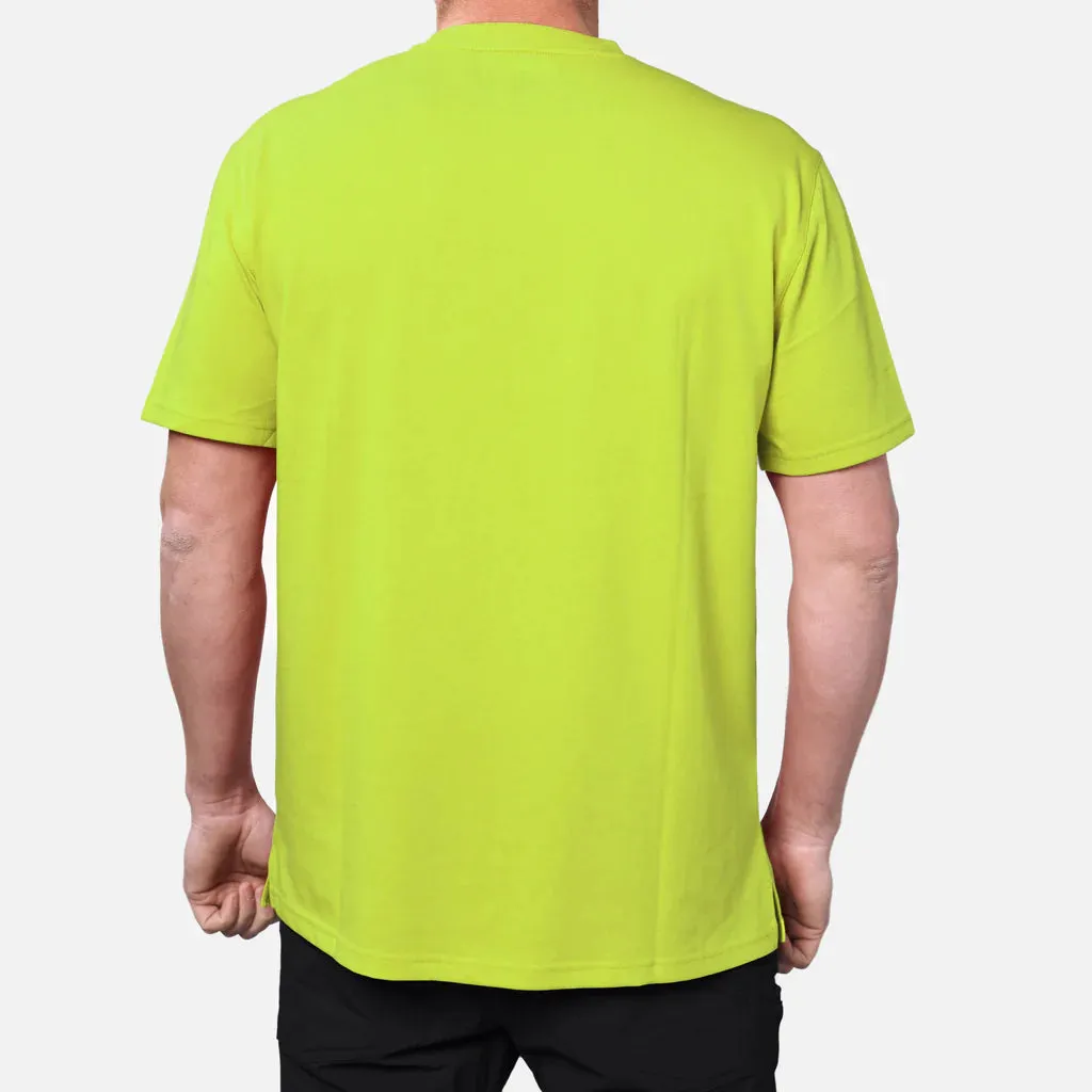 'Brunt' Men's Brunt Pocket Tee - Hi-Vis Yellow