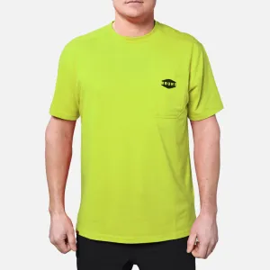 'Brunt' Men's Brunt Pocket Tee - Hi-Vis Yellow