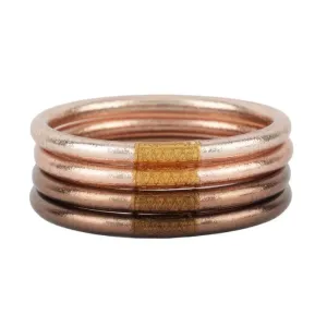 BuDhaGirl All Weather Bangles (Serenity Prayer) In Fawn