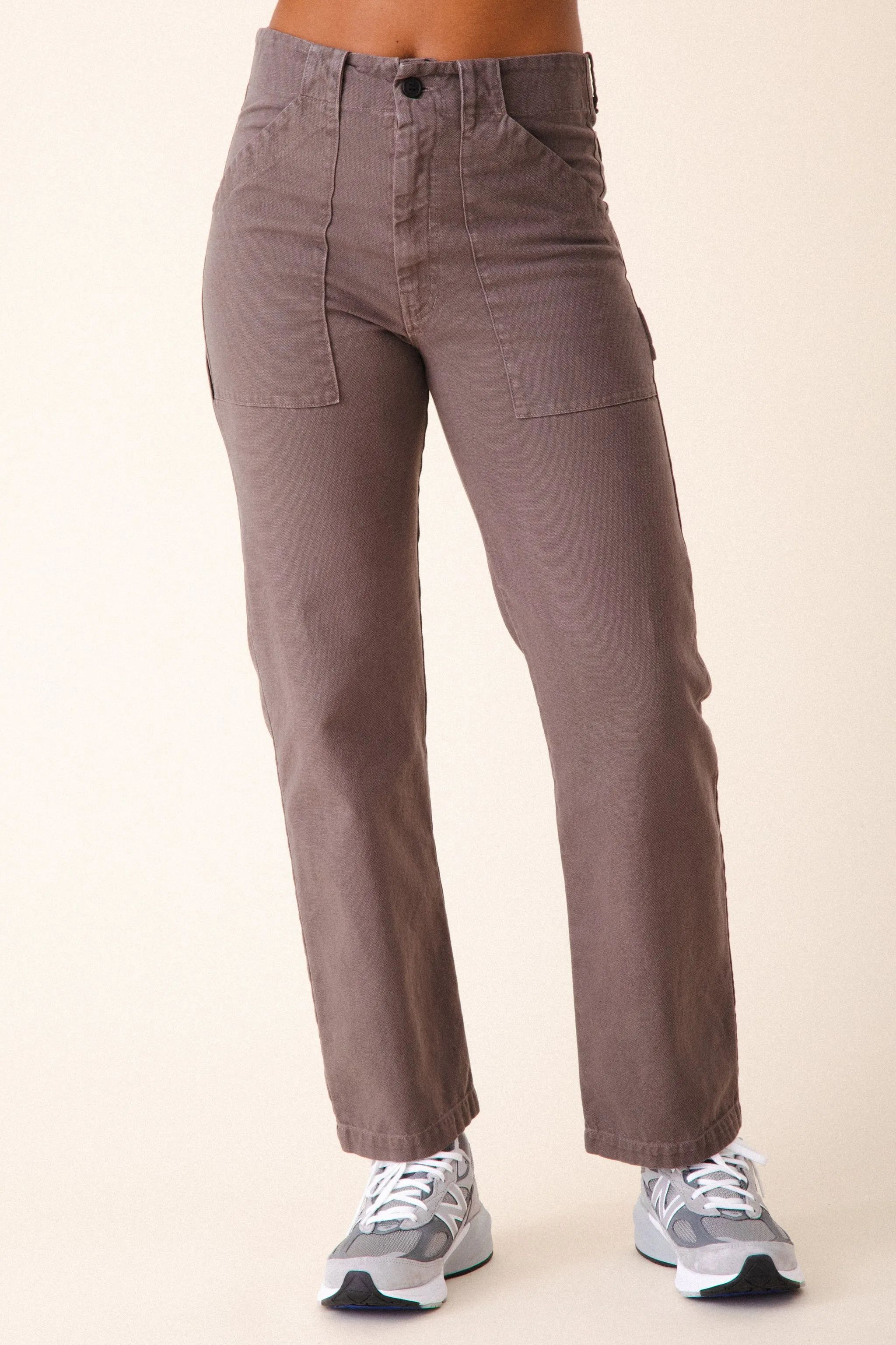 Canvas Utility Pant in Dior Gray