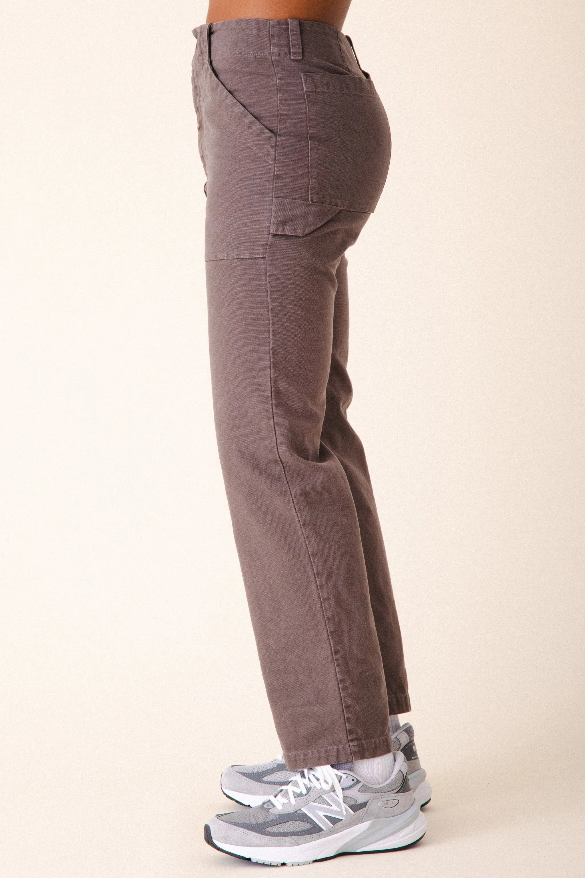 Canvas Utility Pant in Dior Gray