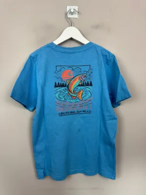 Carhartt Blue Fishing T-shirt 8-10y