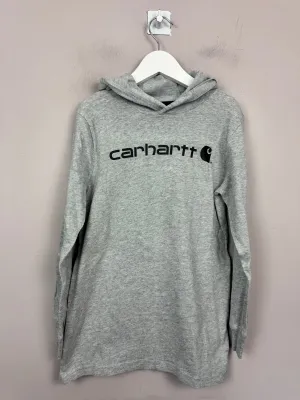 Carhartt Grey hooded L/S T-shirt 7y