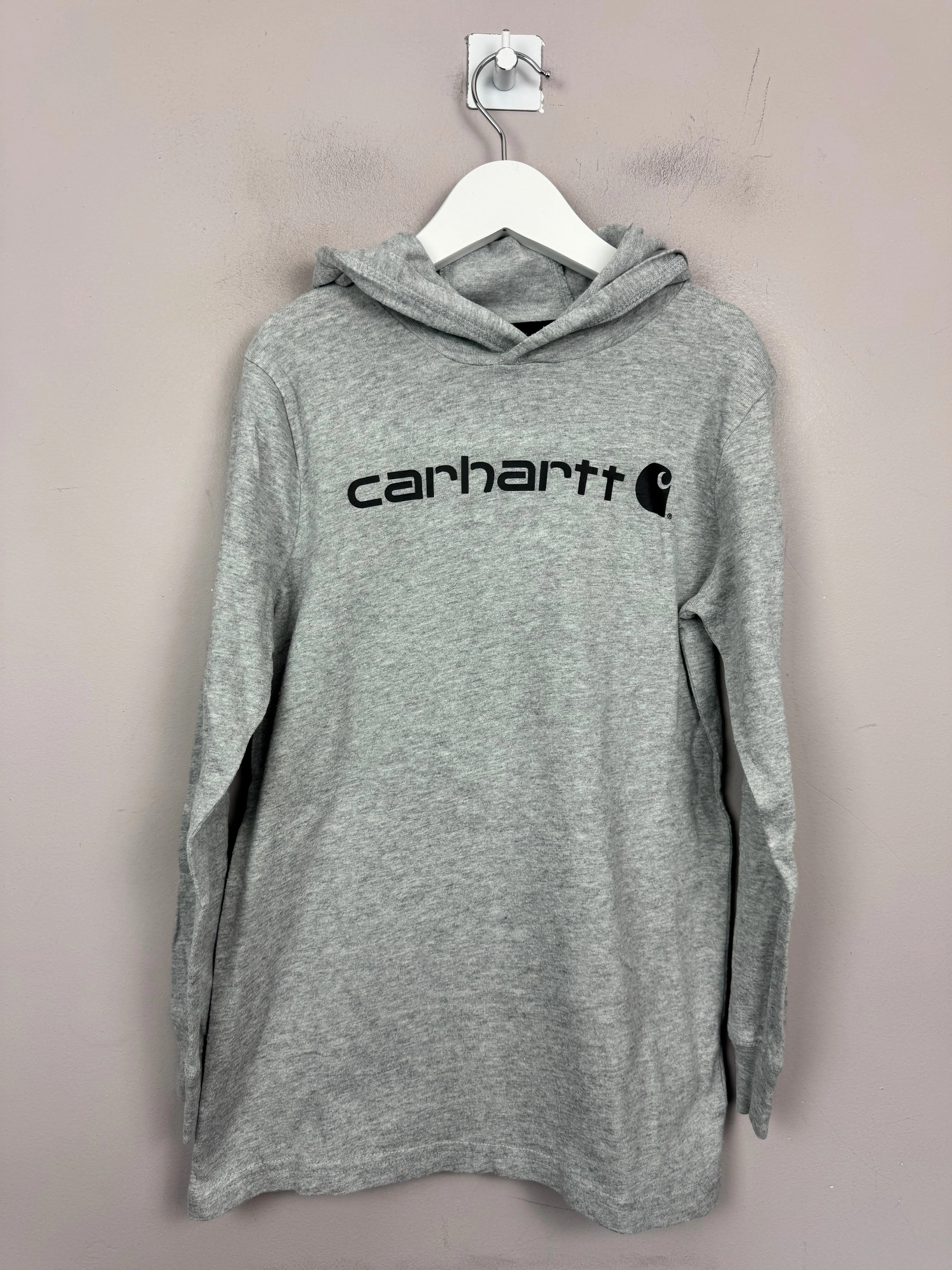 Carhartt Grey hooded L/S T-shirt 7y