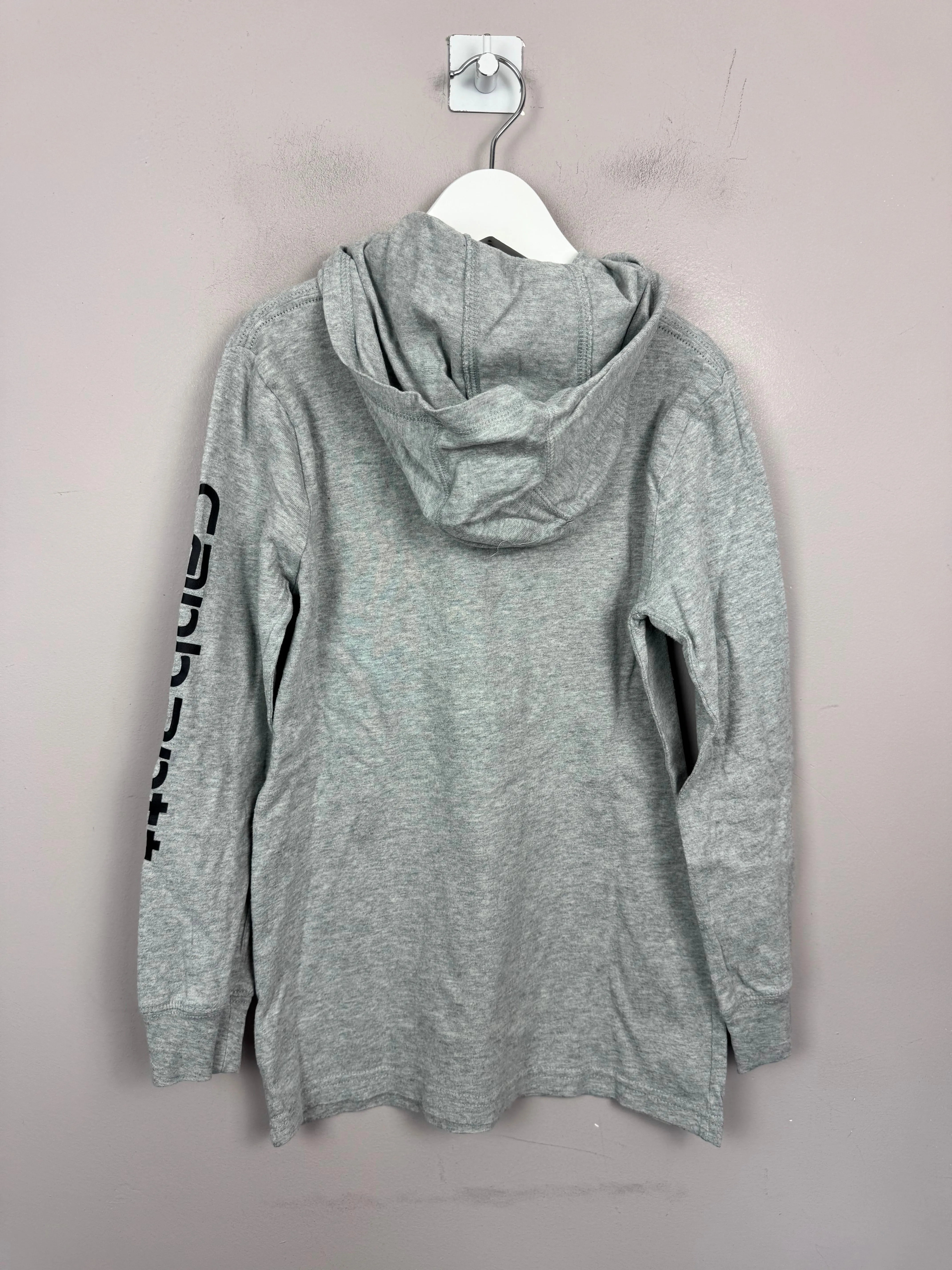 Carhartt Grey hooded L/S T-shirt 7y
