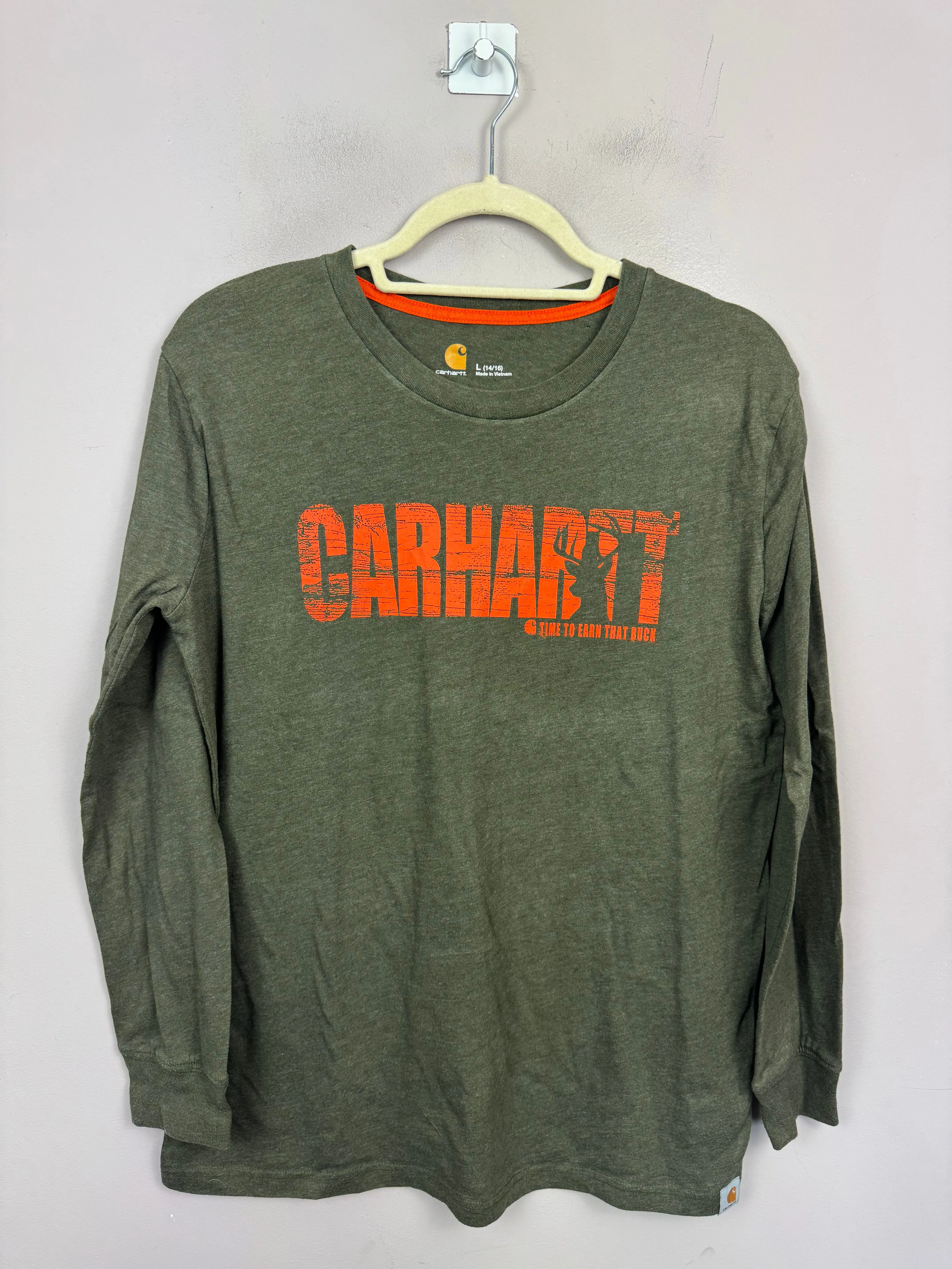 Carhartt Olive L/S T-shirt 14-16y