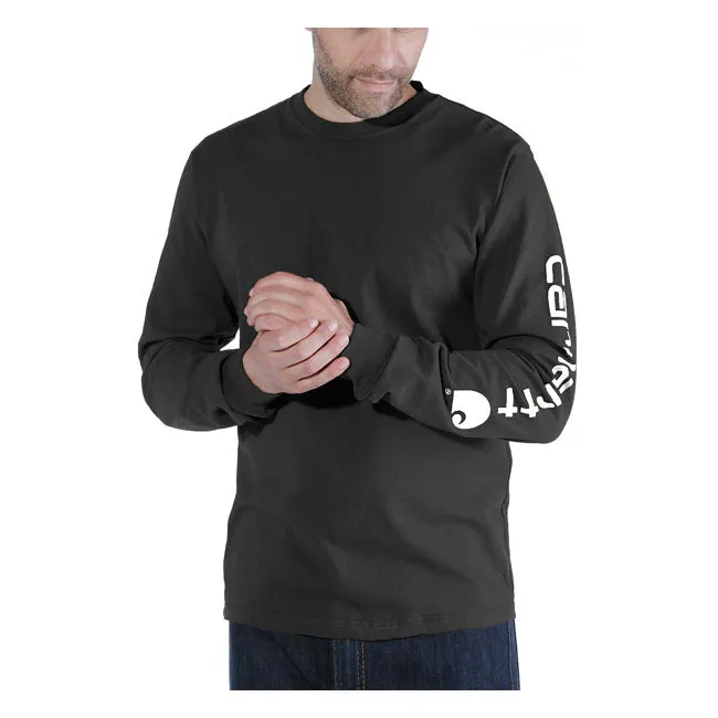 CARHARTT SLEEVE LOGO LONGSLEEVE BLACK