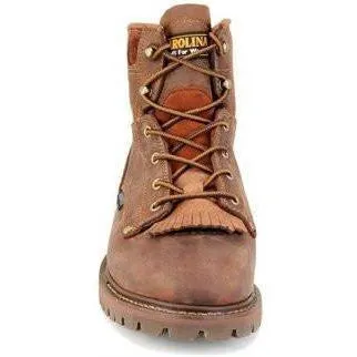Carolina Men's 28 Series 6" Waterproof Grizzly Work Boot - Brown - CA7028