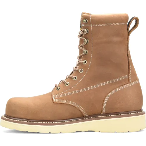 Carolina Men's AMP 8" Composite Toe Waterproof Wedge Work Boot - Brown - CA7842