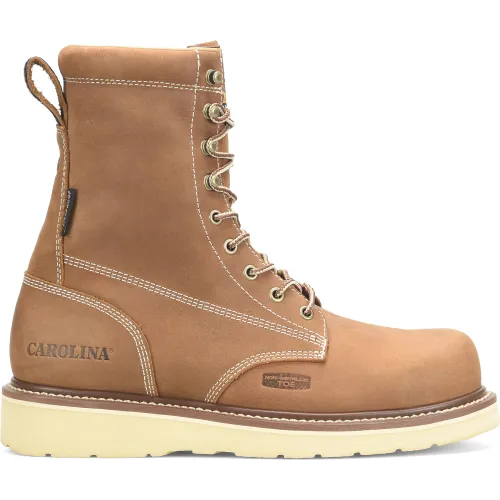 Carolina Men's AMP 8" Composite Toe Waterproof Wedge Work Boot - Brown - CA7842