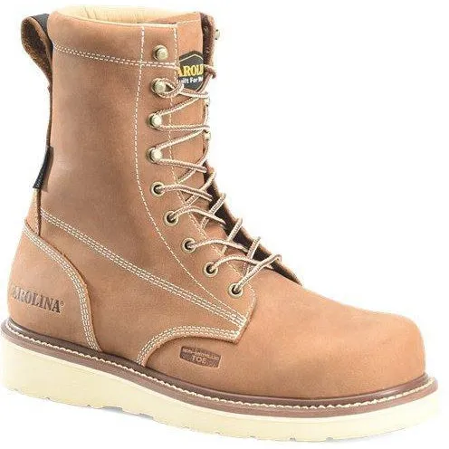 Carolina Men's AMP 8" Composite Toe Waterproof Wedge Work Boot - Brown - CA7842