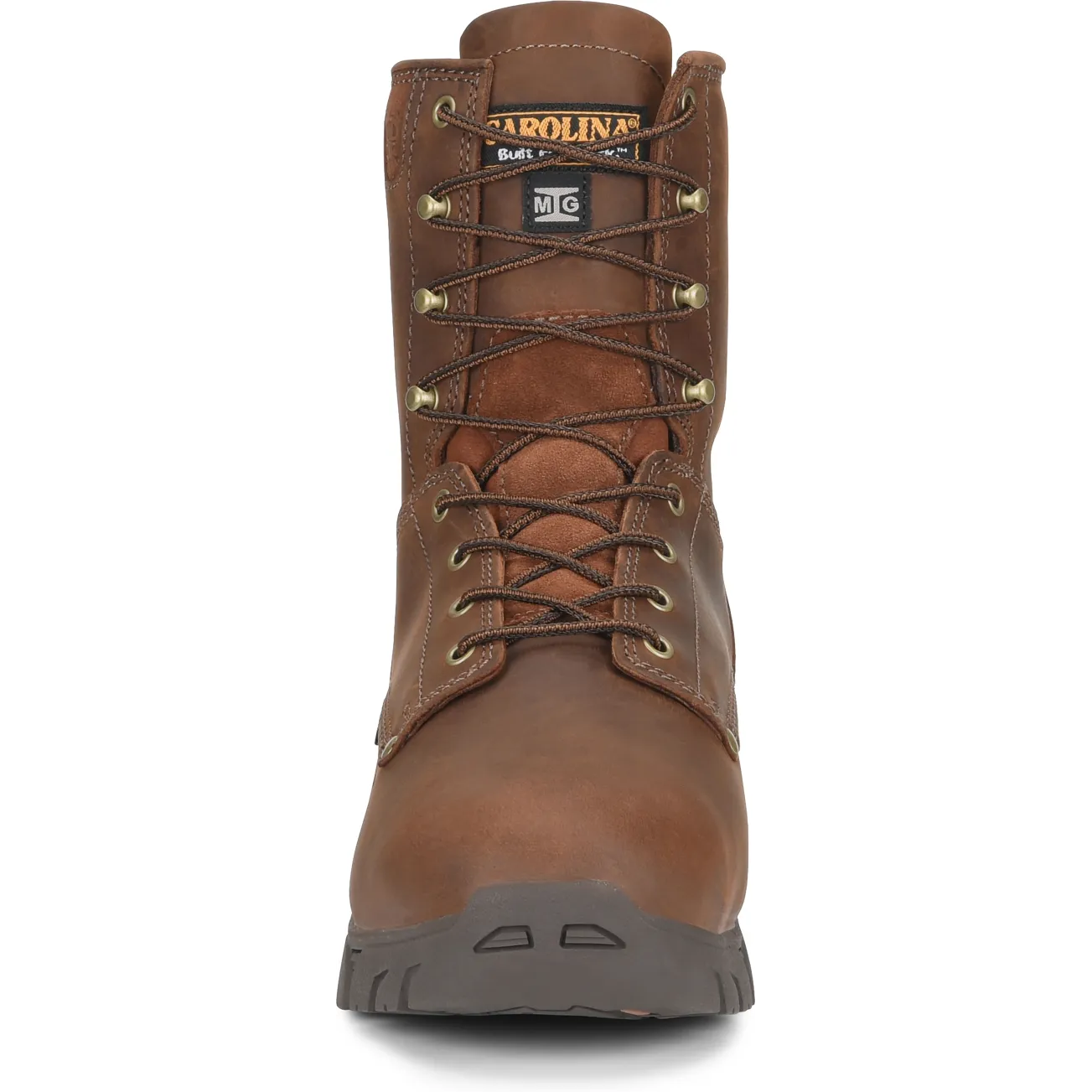 Carolina Men's Buster 8" Comp Toe Waterproof Metguard Work Boot -Brown- CA9582