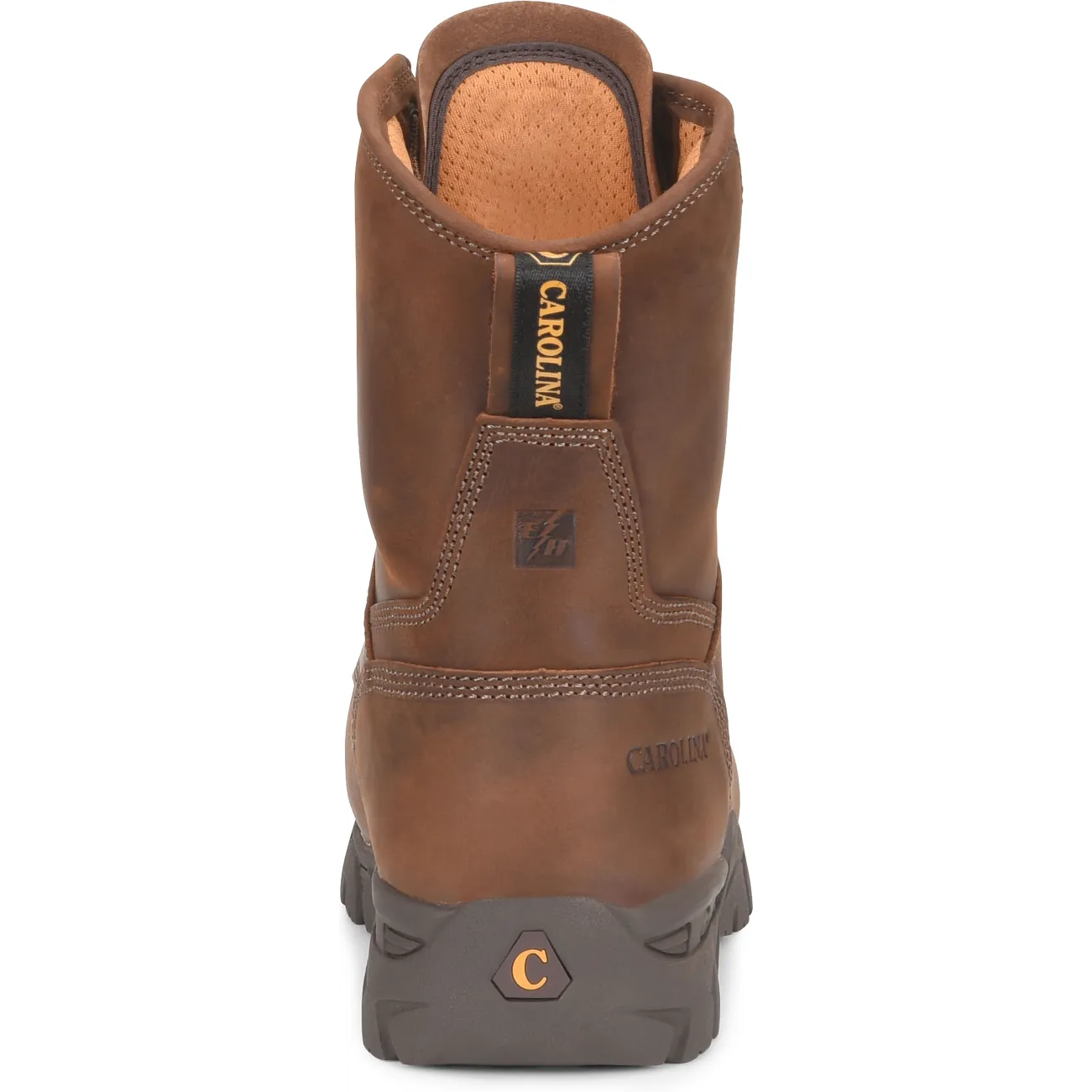Carolina Men's Buster 8" Comp Toe Waterproof Metguard Work Boot -Brown- CA9582