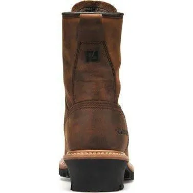 Carolina Men's Elm 8" Steel Toe Waterproof Logger Work Boot - Brown - CA9821