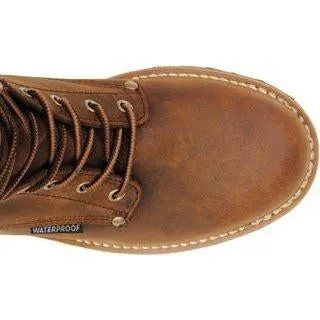 Carolina Men's Elm 8" Steel Toe Waterproof Logger Work Boot - Brown - CA9821