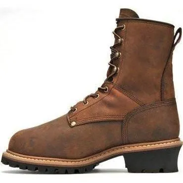 Carolina Men's Elm 8"� Waterproof Insulated Metguard Logger Work Boot - CA7821