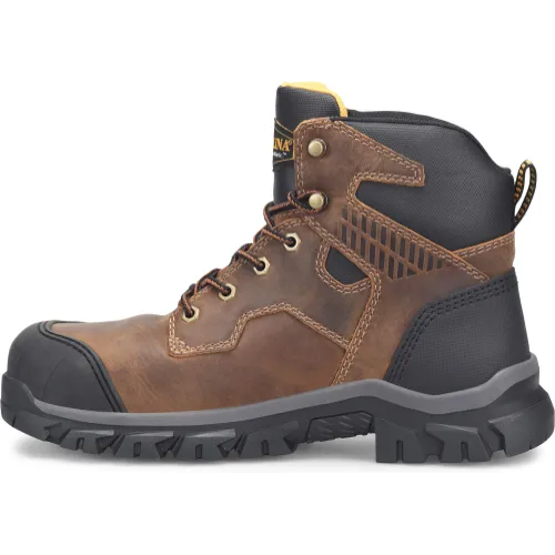 Carolina Men's Falcon 6" Steel Toe Lo Waterproof Work Boot -Brown- CA3590