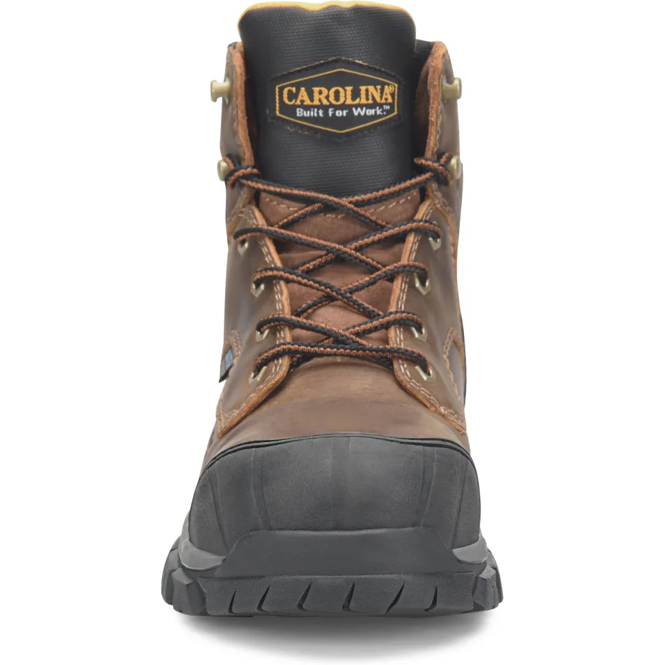 Carolina Men's Falcon 6" Steel Toe Lo Waterproof Work Boot -Brown- CA3590