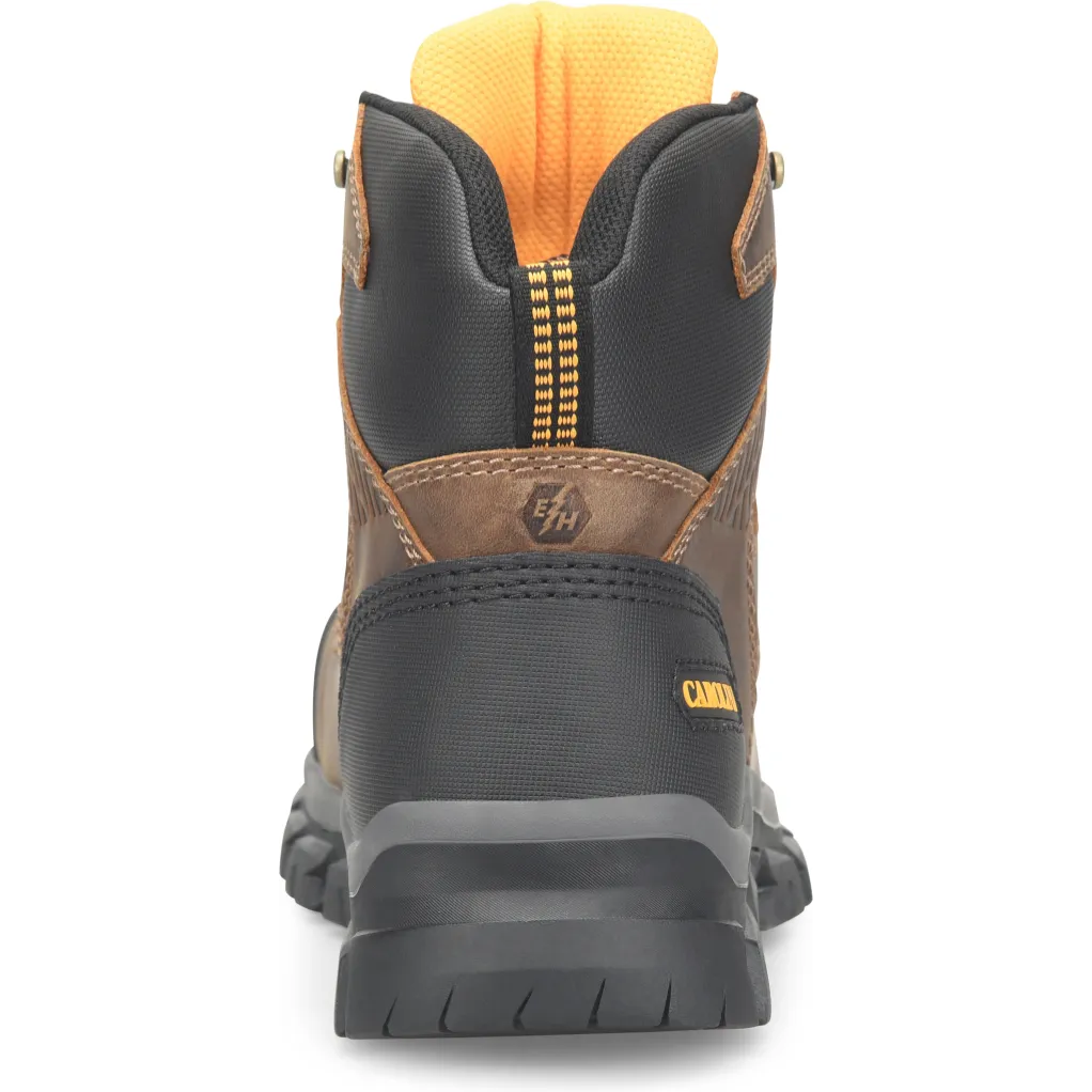 Carolina Men's Falcon 6" Steel Toe Lo Waterproof Work Boot -Brown- CA3590