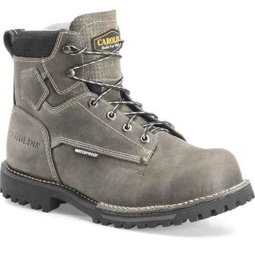 Carolina Men's Pitstop 6" Comp Toe Waterproof Work Boot - Black - CA7532